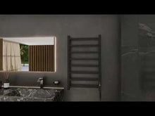 Завантажте та відтворіть відео в засобі перегляду галереї, Електрична рушникосушарка Атрія 8 Чорна
фото 11