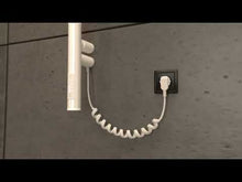 Завантажте та відтворіть відео в засобі перегляду галереї, Електрична рушникосушарка Вертикаль 6 Біла
фото 10