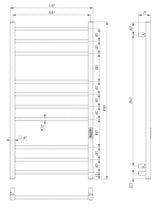 Завантажте зображення в засіб перегляду галереї, Електрична рушникосушарка Ладер Люкс 10 Біла
 фото 6