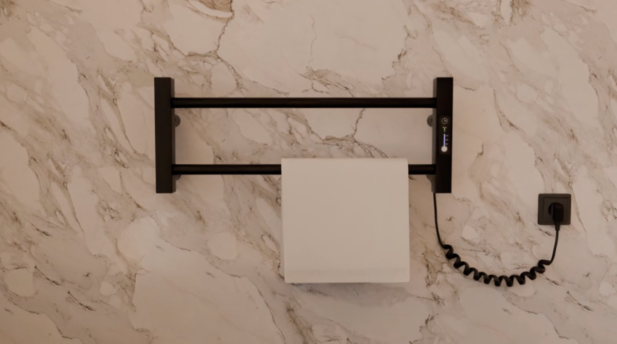 Електрична рушникосушарка Ладер Люкс 2 Чорний