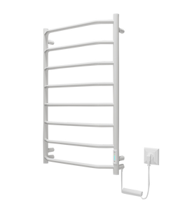 Біла глянцева електрична рушникосушарка Elna Трапеція 8 (157W) з таймером - головне фото
