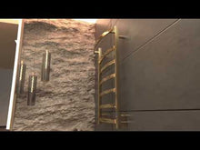 Завантажте та відтворіть відео в засобі перегляду галереї, Електрична рушникосушарка Катерина 7 Голд
 фото 10